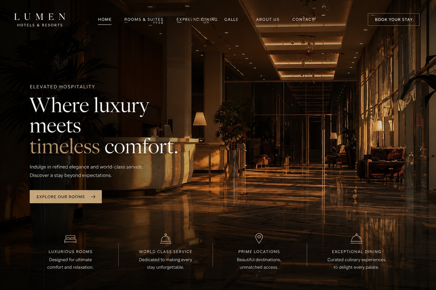 Voorbeeld website Beautysalon